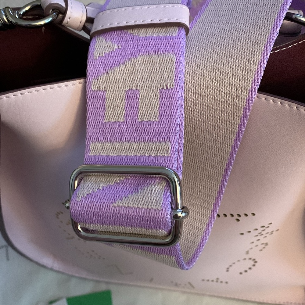 🌸 Stella McCartney perforated logo alter Napa crossbody bag in Lilac - Picture 8 of 15